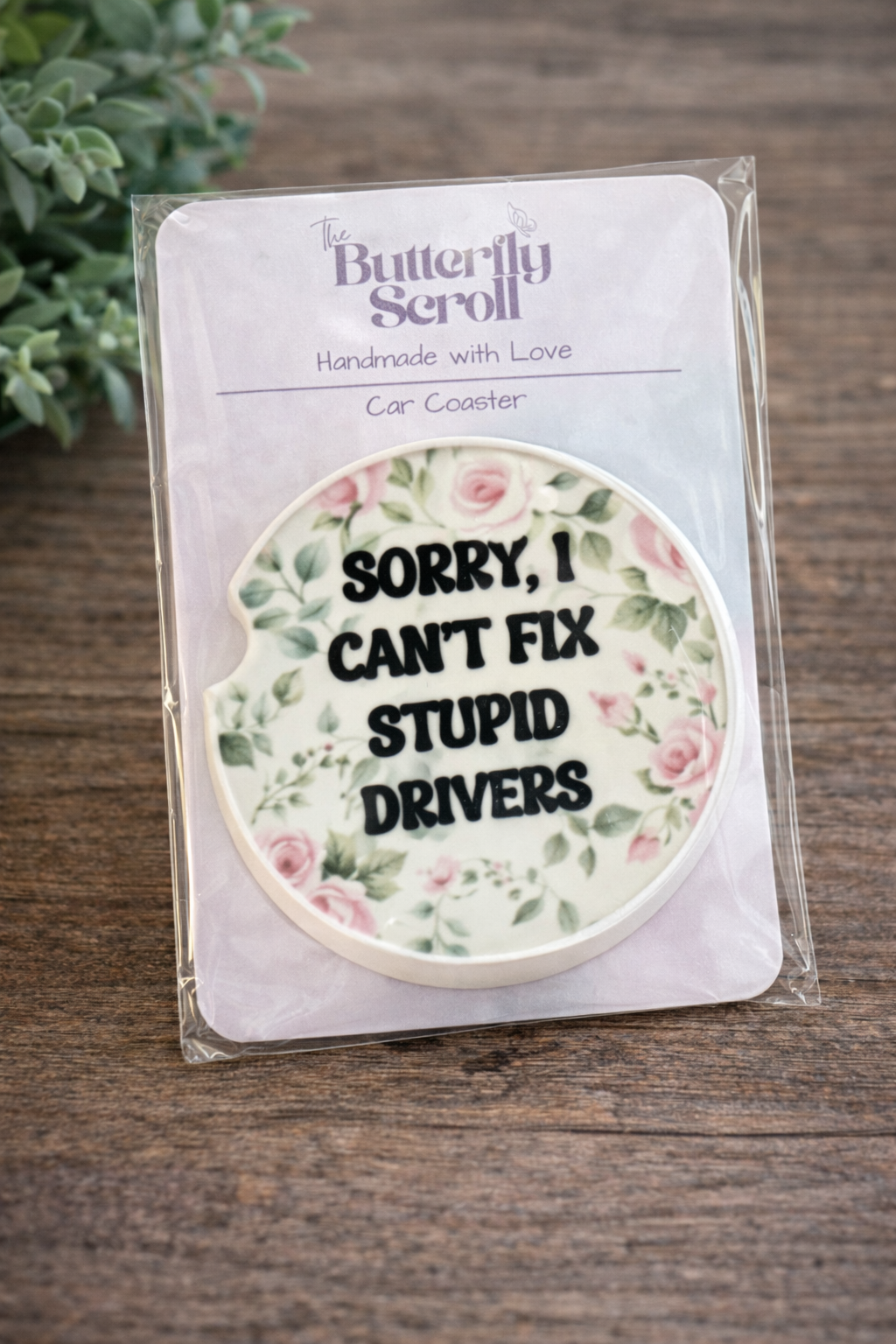 Sassy Ceramic Car Coasters