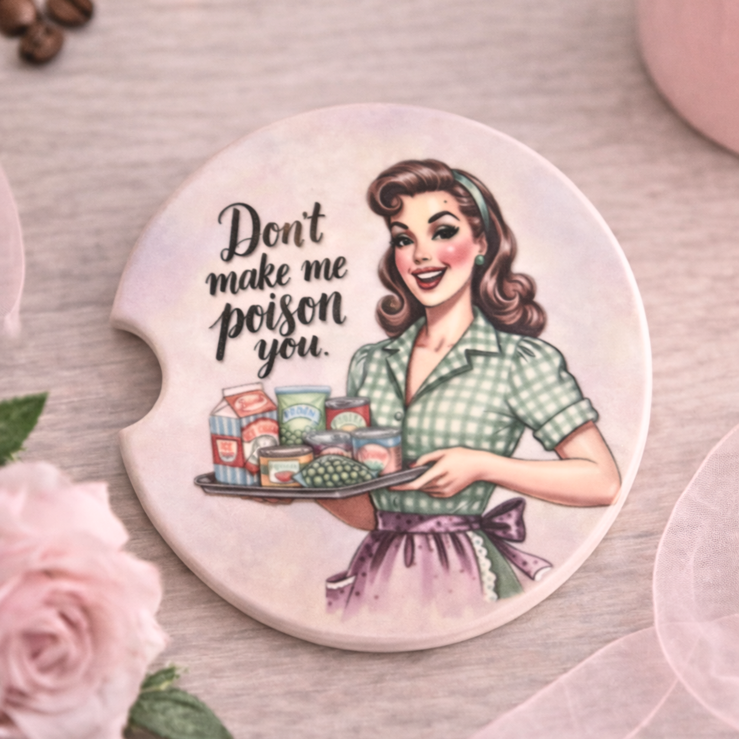 Sassy Ceramic Car Coasters