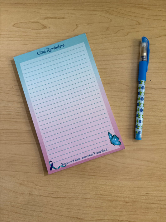 🦋 Little Reminders – Mental Health Notepad