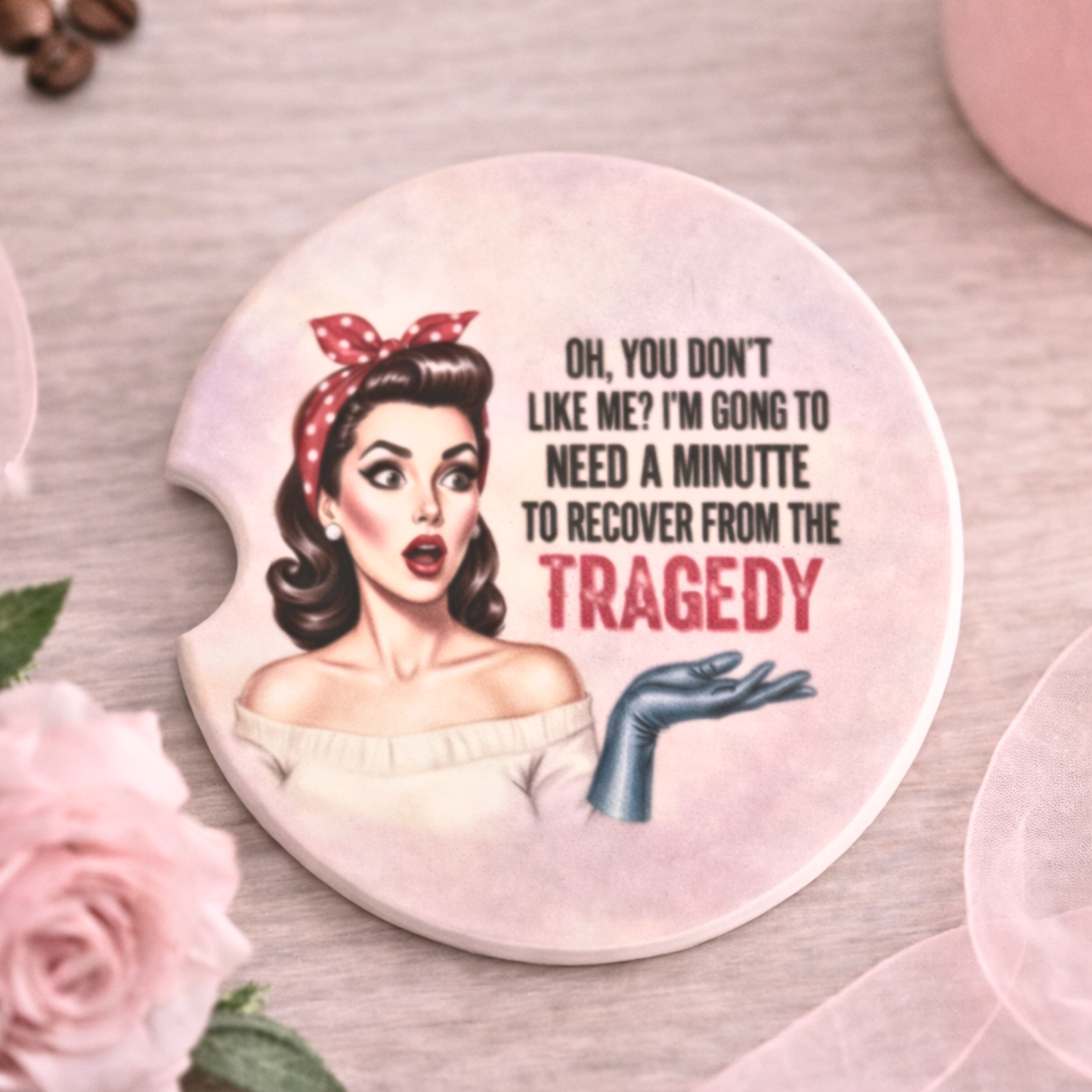 Sassy Ceramic Car Coasters