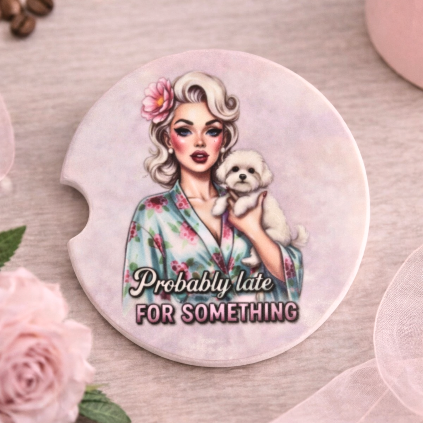 Sassy Ceramic Car Coasters