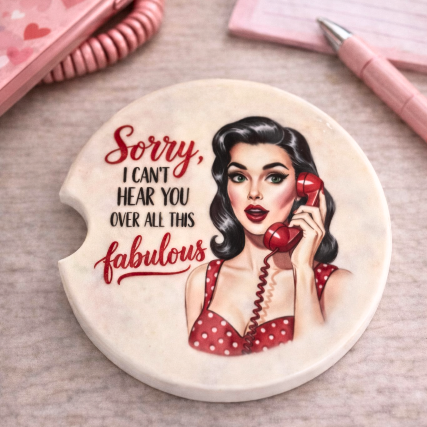 Sassy Ceramic Car Coasters