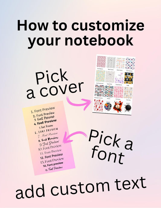 Personalized Wide-Ruled Notebook for Back To School